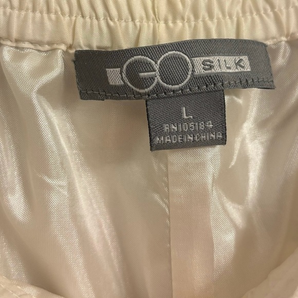 GO BY GO SILK 100% Silk Straight Leg Pants - Picture 4 of 5